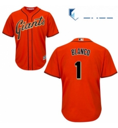 Youth Majestic San Francisco Giants 1 Gregor Blanco Replica Orange Alternate Cool Base MLB Jersey Youth Majestic San Francisco Giants 1 Gregor Blanco Replica Orange Alternate Cool Base MLB Jersey