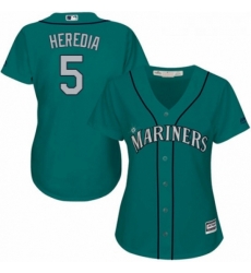 Womens Majestic Seattle Mariners 5 Guillermo Heredia Replica Teal Green Alternate Cool Base MLB Jersey Womens Majestic Seattle Mariners 5 Guillermo Heredia Replica Teal Green Alternate Cool Base MLB Jersey