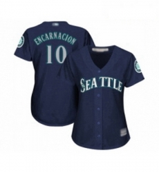 Womens Seattle Mariners 10 Edwin Encarnacion Replica Navy Blue Alternate 2 Cool Base Baseball Jersey Womens Seattle Mariners 10 Edwin Encarnacion Replica Navy Blue Alternate 2 Cool Base Baseball Jersey