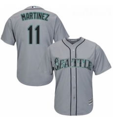 Youth Majestic Seattle Mariners 11 Edgar Martinez Authentic Grey Road Cool Base MLB Jersey Youth Majestic Seattle Mariners 11 Edgar Martinez Authentic Grey Road Cool Base MLB Jersey