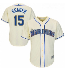 Youth Majestic Seattle Mariners 15 Kyle Seager Replica Cream Alternate Cool Base MLB Jersey Youth Majestic Seattle Mariners 15 Kyle Seager Replica Cream Alternate Cool Base MLB Jersey