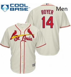 Mens Majestic St Louis Cardinals 14 Ken Boyer Replica Cream Alternate Cool Base MLB Jersey Mens Majestic St Louis Cardinals 14 Ken Boyer Replica Cream Alternate Cool Base MLB Jersey