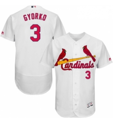 Mens Majestic St Louis Cardinals 3 Jedd Gyorko White Home Flex Base Authentic Collection MLB Jersey Mens Majestic St Louis Cardinals 3 Jedd Gyorko White Home Flex Base Authentic Collection MLB Jersey