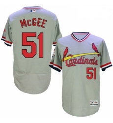 Mens Majestic St Louis Cardinals 51 Willie McGee Grey Flexbase Authentic Collection Cooperstown MLB Jersey Mens Majestic St Louis Cardinals 51 Willie McGee Grey Flexbase Authentic Collection Cooperstown MLB Jersey