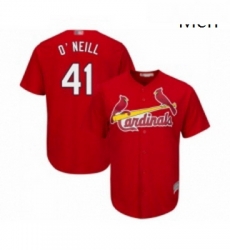 Mens St Louis Cardinals 41 Tyler O Neill Replica Red Cool Base Baseball Jersey Mens St Louis Cardinals 41 Tyler O Neill Replica Red Cool Base Baseball Jersey