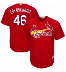 Mens St Louis Cardinals 46 Paul Goldschmidt Majestic Scarlet Alternate Official Cool Base Player Jersey Mens St Louis Cardinals 46 Paul Goldschmidt Majestic Scarlet Alternate Official Cool Base Player Jersey