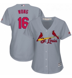 Womens Majestic St Louis Cardinals 16 Kolten Wong Authentic Grey Road Cool Base MLB Jersey Womens Majestic St Louis Cardinals 16 Kolten Wong Authentic Grey Road Cool Base MLB Jersey