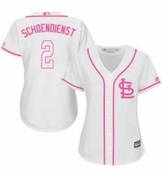 Womens Majestic St Louis Cardinals 2 Red Schoendienst Replica White Fashion Cool Base MLB Jersey Womens Majestic St Louis Cardinals 2 Red Schoendienst Replica White Fashion Cool Base MLB Jersey