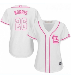Womens Majestic St Louis Cardinals 26 Bud Norris Replica White Fashion Cool Base MLB Jersey Womens Majestic St Louis Cardinals 26 Bud Norris Replica White Fashion Cool Base MLB Jersey