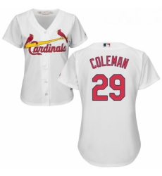 Womens Majestic St Louis Cardinals 29 Vince Coleman Authentic White Home Cool Base MLB Jersey Womens Majestic St Louis Cardinals 29 Vince Coleman Authentic White Home Cool Base MLB Jersey