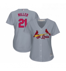 Womens St Louis Cardinals 21 Andrew Miller Replica Grey Road Cool Base Baseball Jersey Womens St Louis Cardinals 21 Andrew Miller Replica Grey Road Cool Base Baseball Jersey
