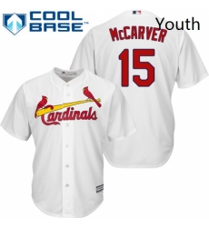 Youth Majestic St Louis Cardinals 15 Tim McCarver Authentic White Home Cool Base MLB Jersey Youth Majestic St Louis Cardinals 15 Tim McCarver Authentic White Home Cool Base MLB Jersey