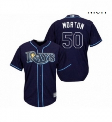 Mens Tampa Bay Rays 50 Charlie Morton Replica Navy Blue Alternate Cool Base Baseball Jersey Mens Tampa Bay Rays 50 Charlie Morton Replica Navy Blue Alternate Cool Base Baseball Jersey