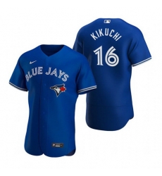 Men Toronto Blue Jays 16 Yusei Kikuchi Royal Flex Base Stitched Baseball jersey Men Toronto Blue Jays 16 Yusei Kikuchi Royal Flex Base Stitched Baseball jersey