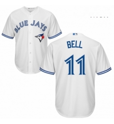 Mens Majestic Toronto Blue Jays 11 George Bell Replica White Home MLB Jersey Mens Majestic Toronto Blue Jays 11 George Bell Replica White Home MLB Jersey