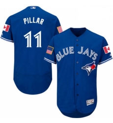 Mens Majestic Toronto Blue Jays 11 Kevin Pillar Authentic Royal Blue Fashion Stars Stripes Flex Base Jersey Mens Majestic Toronto Blue Jays 11 Kevin Pillar Authentic Royal Blue Fashion Stars Stripes Flex Base Jersey