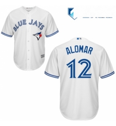 Mens Majestic Toronto Blue Jays 12 Roberto Alomar Replica White Home MLB Jersey Mens Majestic Toronto Blue Jays 12 Roberto Alomar Replica White Home MLB Jersey