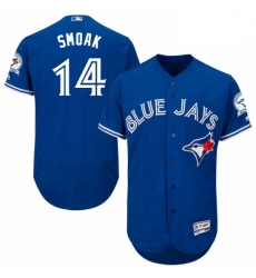 Mens Majestic Toronto Blue Jays 14 Justin Smoak Blue Alternate Flex Base Authentic Collection MLB Jersey Mens Majestic Toronto Blue Jays 14 Justin Smoak Blue Alternate Flex Base Authentic Collection MLB Jersey