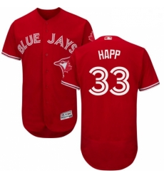 Mens Majestic Toronto Blue Jays 33 JA Happ Scarlet Flexbase Authentic Collection Alternate MLB Jersey Mens Majestic Toronto Blue Jays 33 JA Happ Scarlet Flexbase Authentic Collection Alternate MLB Jersey