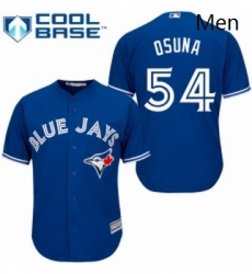 Mens Majestic Toronto Blue Jays 54 Roberto Osuna Replica Blue Alternate MLB Jersey Mens Majestic Toronto Blue Jays 54 Roberto Osuna Replica Blue Alternate MLB Jersey
