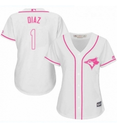 Womens Majestic Toronto Blue Jays 1 Aledmys Diaz Replica White Fashion Cool Base MLB Jersey Womens Majestic Toronto Blue Jays 1 Aledmys Diaz Replica White Fashion Cool Base MLB Jersey