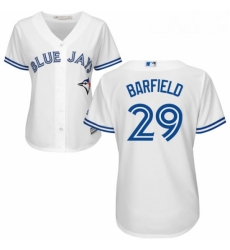 Womens Majestic Toronto Blue Jays 29 Jesse Barfield Replica White Home MLB Jersey Womens Majestic Toronto Blue Jays 29 Jesse Barfield Replica White Home MLB Jersey