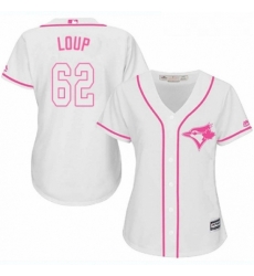 Womens Majestic Toronto Blue Jays 62 Aaron Loup Replica White Fashion Cool Base MLB Jersey Womens Majestic Toronto Blue Jays 62 Aaron Loup Replica White Fashion Cool Base MLB Jersey