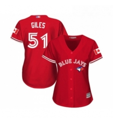 Womens Toronto Blue Jays 51 Ken Giles Replica Scarlet Alternate Baseball Jersey Womens Toronto Blue Jays 51 Ken Giles Replica Scarlet Alternate Baseball Jersey