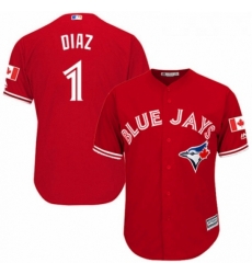 Youth Majestic Toronto Blue Jays 1 Aledmys Diaz Replica Scarlet Alternate MLB Jersey Youth Majestic Toronto Blue Jays 1 Aledmys Diaz Replica Scarlet Alternate MLB Jersey