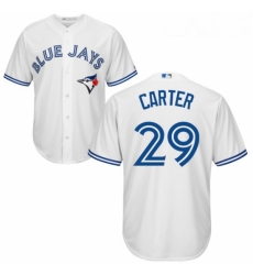 Youth Majestic Toronto Blue Jays 29 Joe Carter Authentic White Home MLB Jersey Youth Majestic Toronto Blue Jays 29 Joe Carter Authentic White Home MLB Jersey