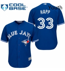 Youth Majestic Toronto Blue Jays 33 JA Happ Replica Blue Alternate MLB Jersey Youth Majestic Toronto Blue Jays 33 JA Happ Replica Blue Alternate MLB Jersey