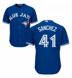 Youth Majestic Toronto Blue Jays 41 Aaron Sanchez Authentic Blue Alternate MLB Jersey Youth Majestic Toronto Blue Jays 41 Aaron Sanchez Authentic Blue Alternate MLB Jersey