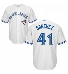Youth Majestic Toronto Blue Jays 41 Aaron Sanchez Authentic White Home MLB Jersey Youth Majestic Toronto Blue Jays 41 Aaron Sanchez Authentic White Home MLB Jersey