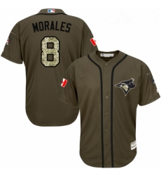 Youth Majestic Toronto Blue Jays 8 Kendrys Morales Authentic Green Salute to Service MLB Jersey Youth Majestic Toronto Blue Jays 8 Kendrys Morales Authentic Green Salute to Service MLB Jersey