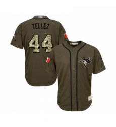 Youth Toronto Blue Jays 44 Rowdy Tellez Authentic Green Salute to Service Baseball Jersey Youth Toronto Blue Jays 44 Rowdy Tellez Authentic Green Salute to Service Baseball Jersey