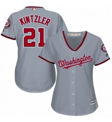 Womens Majestic Washington Nationals 21 Brandon Kintzler Replica Grey Road Cool Base MLB Jersey Womens Majestic Washington Nationals 21 Brandon Kintzler Replica Grey Road Cool Base MLB Jersey