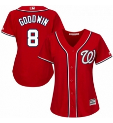 Womens Majestic Washington Nationals 8 Brian Goodwin Authentic Red Alternate 1 Cool Base MLB Jersey Womens Majestic Washington Nationals 8 Brian Goodwin Authentic Red Alternate 1 Cool Base MLB Jersey