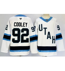 Men Utah Hockey Club 92 Logan Cooley White 2024 25 Stitched Jersey Men Utah Hockey Club 92 Logan Cooley White 2024 25 Stitched Jersey