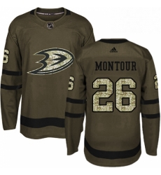 Mens Adidas Anaheim Ducks 26 Brandon Montour Premier Green Salute to Service NHL Jersey Mens Adidas Anaheim Ducks 26 Brandon Montour Premier Green Salute to Service NHL Jersey