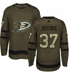 Mens Adidas Anaheim Ducks 37 Nick Ritchie Premier Green Salute to Service NHL Jersey Mens Adidas Anaheim Ducks 37 Nick Ritchie Premier Green Salute to Service NHL Jersey