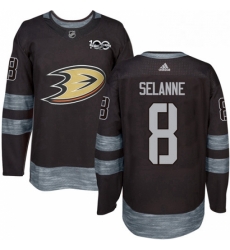 Mens Adidas Anaheim Ducks 8 Teemu Selanne Premier Black 1917 2017 100th Anniversary NHL Jersey Mens Adidas Anaheim Ducks 8 Teemu Selanne Premier Black 1917 2017 100th Anniversary NHL Jersey