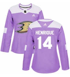 Womens Adidas Anaheim Ducks 14 Adam Henrique Authentic Purple Fights Cancer Practice NHL Jersey Womens Adidas Anaheim Ducks 14 Adam Henrique Authentic Purple Fights Cancer Practice NHL Jersey