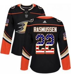Womens Adidas Anaheim Ducks 22 Dennis Rasmussen Authentic Black USA Flag Fashion NHL Jersey Womens Adidas Anaheim Ducks 22 Dennis Rasmussen Authentic Black USA Flag Fashion NHL Jersey