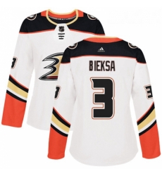 Womens Adidas Anaheim Ducks 3 Kevin Bieksa Authentic White Away NHL Jersey Womens Adidas Anaheim Ducks 3 Kevin Bieksa Authentic White Away NHL Jersey