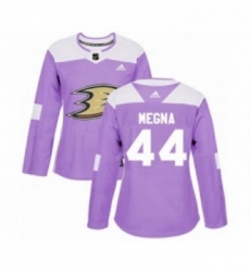 Womens Adidas Anaheim Ducks 44 Jaycob Megna Authentic Purple Fights Cancer Practice NHL Jersey Womens Adidas Anaheim Ducks 44 Jaycob Megna Authentic Purple Fights Cancer Practice NHL Jersey