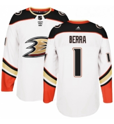 Youth Adidas Anaheim Ducks 1 Reto Berra Authentic White Away NHL Jersey Youth Adidas Anaheim Ducks 1 Reto Berra Authentic White Away NHL Jersey