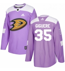 Youth Adidas Anaheim Ducks 35 Jean Sebastien Giguere Authentic Purple Fights Cancer Practice NHL Jersey Youth Adidas Anaheim Ducks 35 Jean Sebastien Giguere Authentic Purple Fights Cancer Practice NHL Jersey