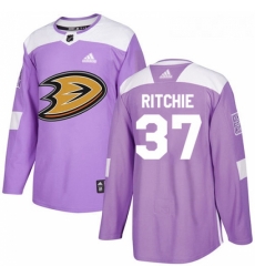 Youth Adidas Anaheim Ducks 37 Nick Ritchie Authentic Purple Fights Cancer Practice NHL Jersey Youth Adidas Anaheim Ducks 37 Nick Ritchie Authentic Purple Fights Cancer Practice NHL Jersey