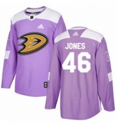 Youth Adidas Anaheim Ducks 46 Max Jones Authentic Purple Fights Cancer Practice NHL Jersey Youth Adidas Anaheim Ducks 46 Max Jones Authentic Purple Fights Cancer Practice NHL Jersey