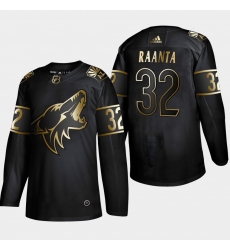 Coyotes 32 Antti Raanta Black Gold Adidas Jersey Coyotes 32 Antti Raanta Black Gold Adidas Jersey